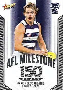 2023 Select AFL Footy Stars - AFL Milestones Games #MG34 Jake Kolodjashnij Front